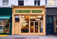 Free Storefront Branding Mockup PSD