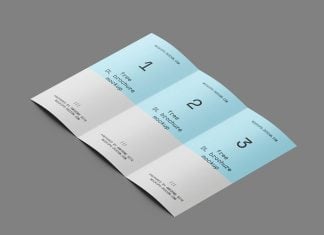 Free Prespective Tri-Fold Brochure Mockup PSD