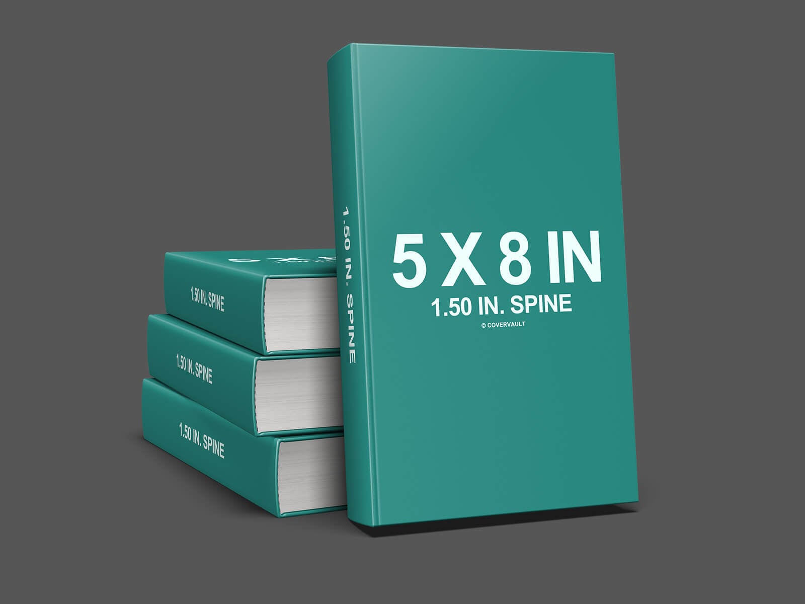Free 5 x 8 Stacked Hardcover Presentation PSD Mockup