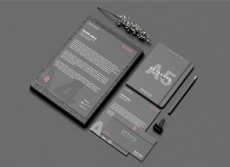 Free-Beautiful-Dark-Stationery-Mockup-PSD