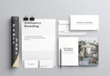 Free Clean Stationery Branding Mockup PSD