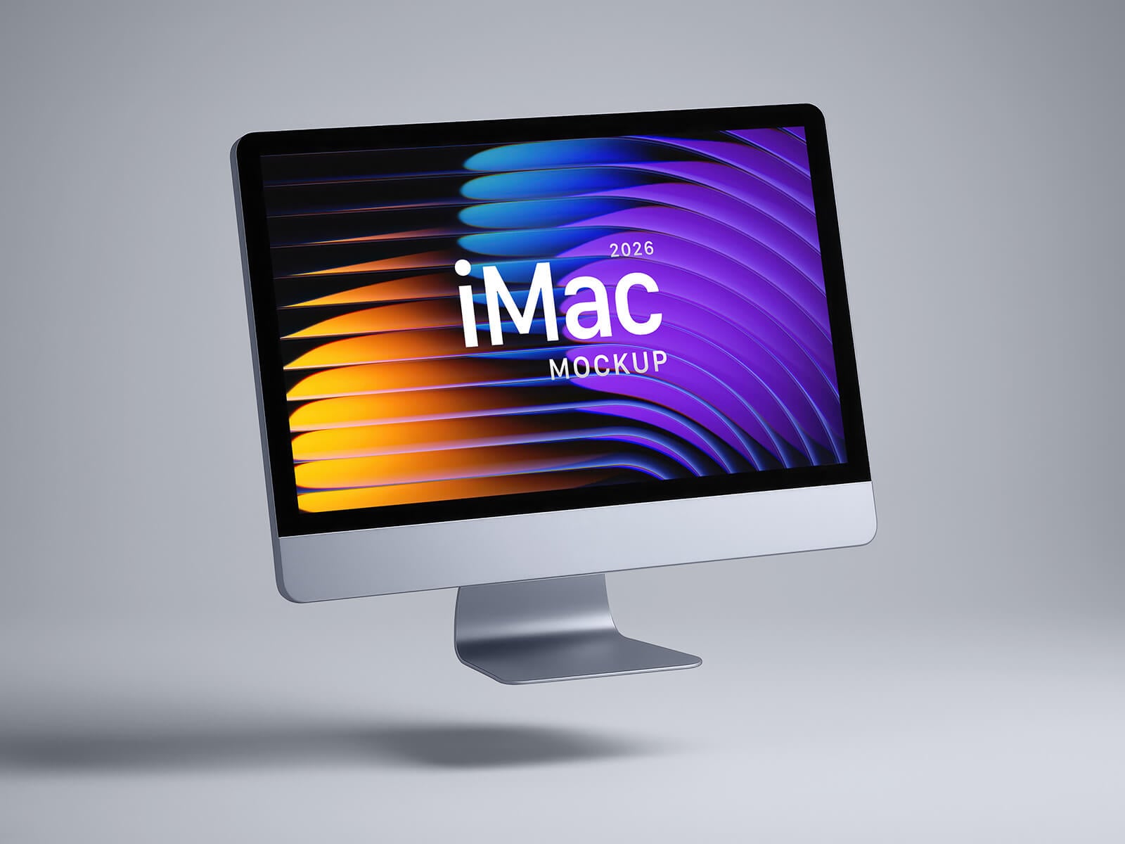 Free Levitating iMac Mockup PSD 2026
