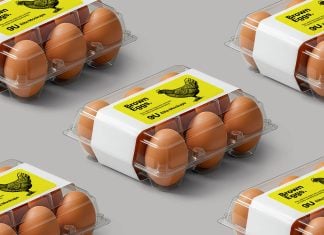 Free Premium Egg Packaging Mockup PSD