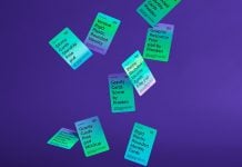 Free Vertical Gravity Plastic Cards Mockup PSD