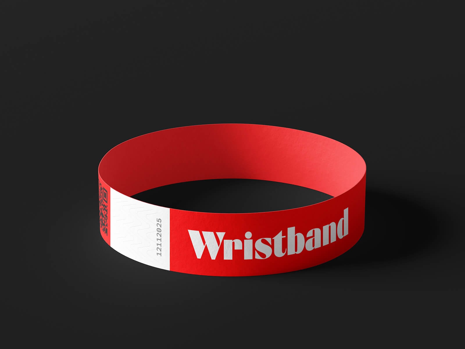 Free Paper Tyvek Wristband Mockup PSD
