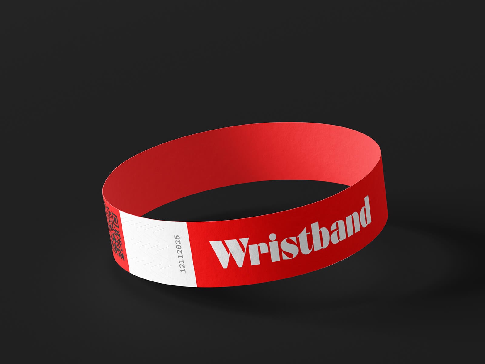 Free Paper Tyvek Wristband Mockup PSD