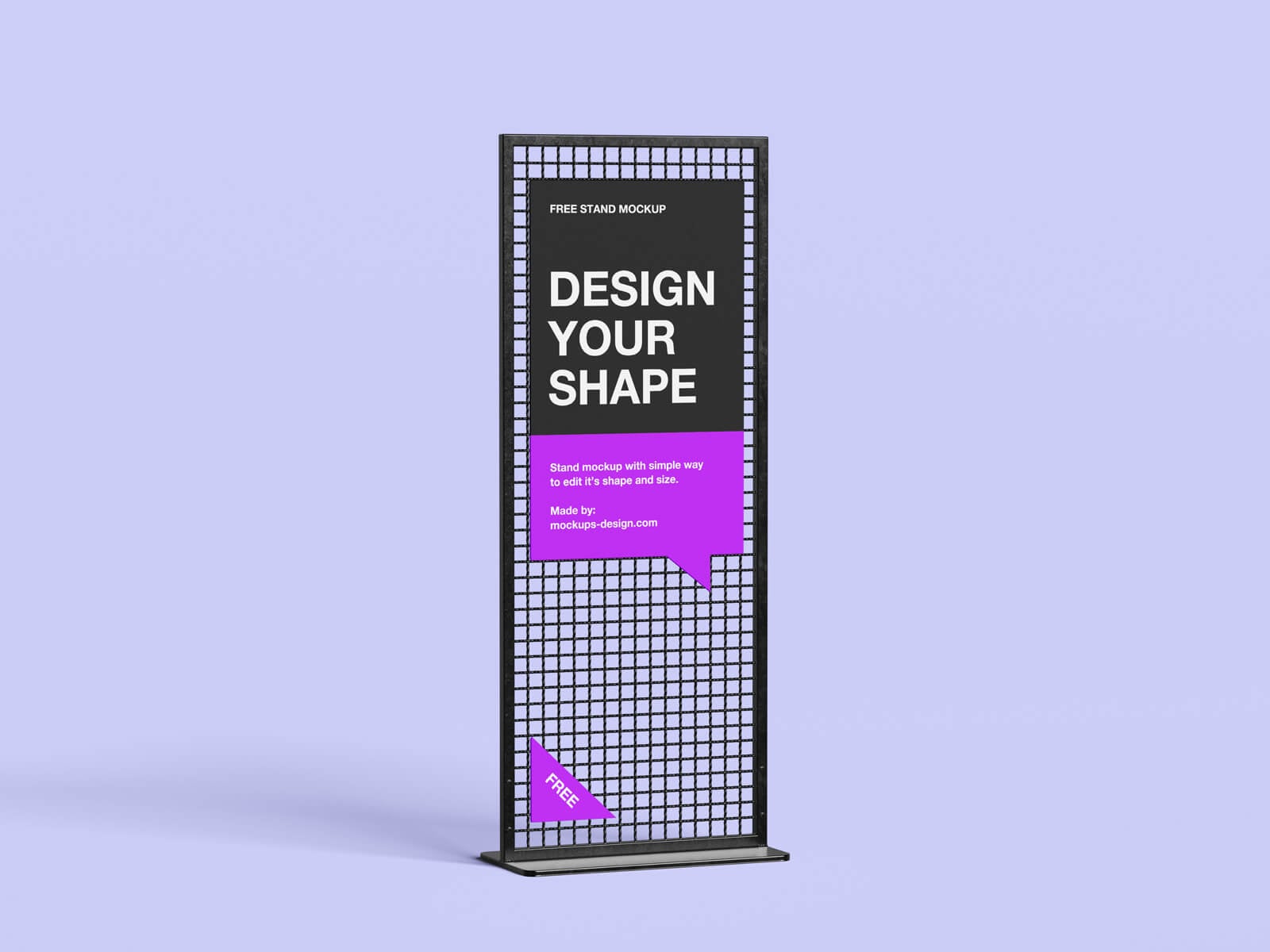 4 Free Vertical Display Stand Mockup PSD