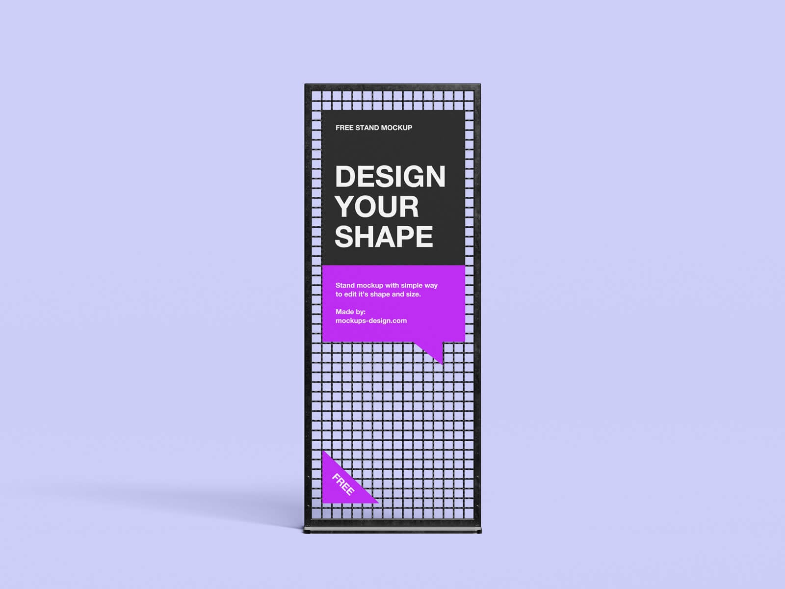 4 Free Vertical Display Stand Mockup PSD