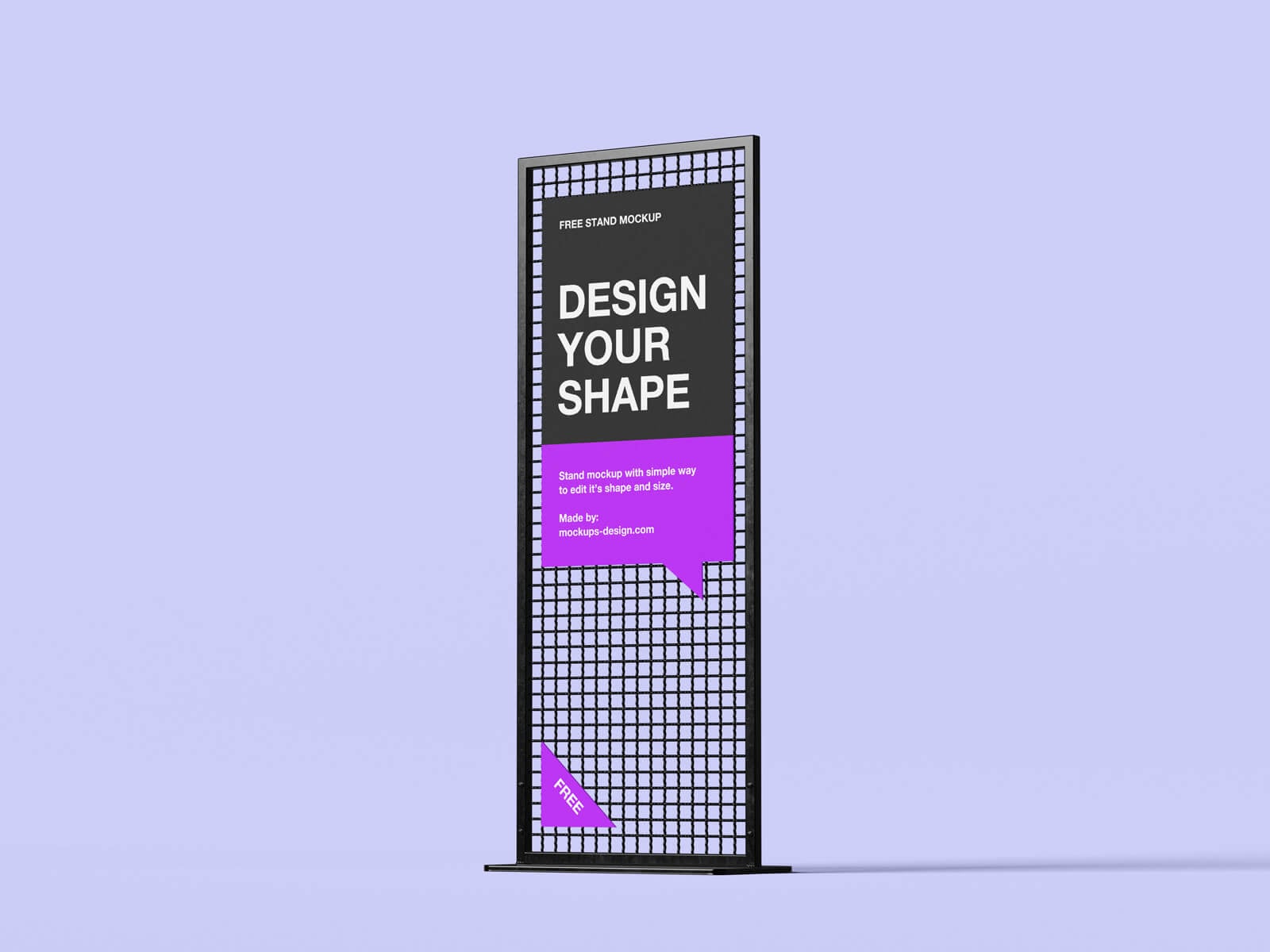 4 Free Vertical Display Stand Mockup PSD
