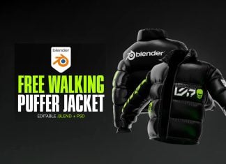 Free-Blender-Puffer-Jacket-Walking-3D-Mockup