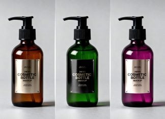 Free-Cream,-Lotion,-Oil-Amber-Pump-Bottle-Mockup-PSD