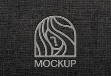 Free Embroidered Logo Mockup PSD