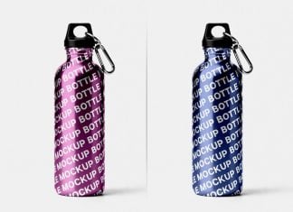 Free Sports Bottle Mockup PSD