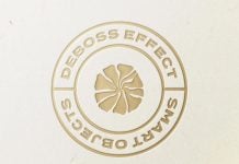 Free Gold Debossed Logo Mockup PSD Free Gold Debossed Logo Mockup PSD