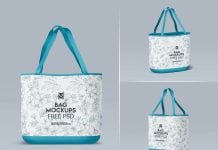 Free Eco Tote Shopping Bag Mockup PSD