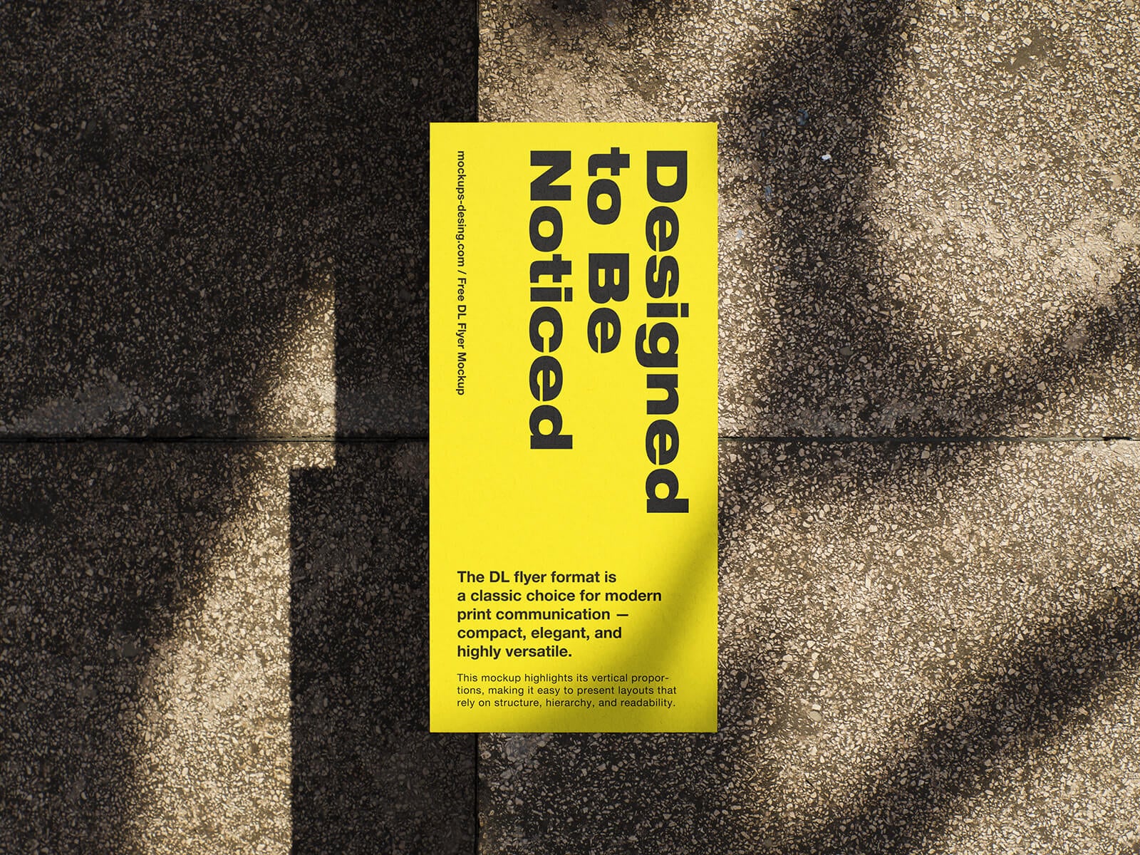 Free Premium DL Flyer Mockup PSD