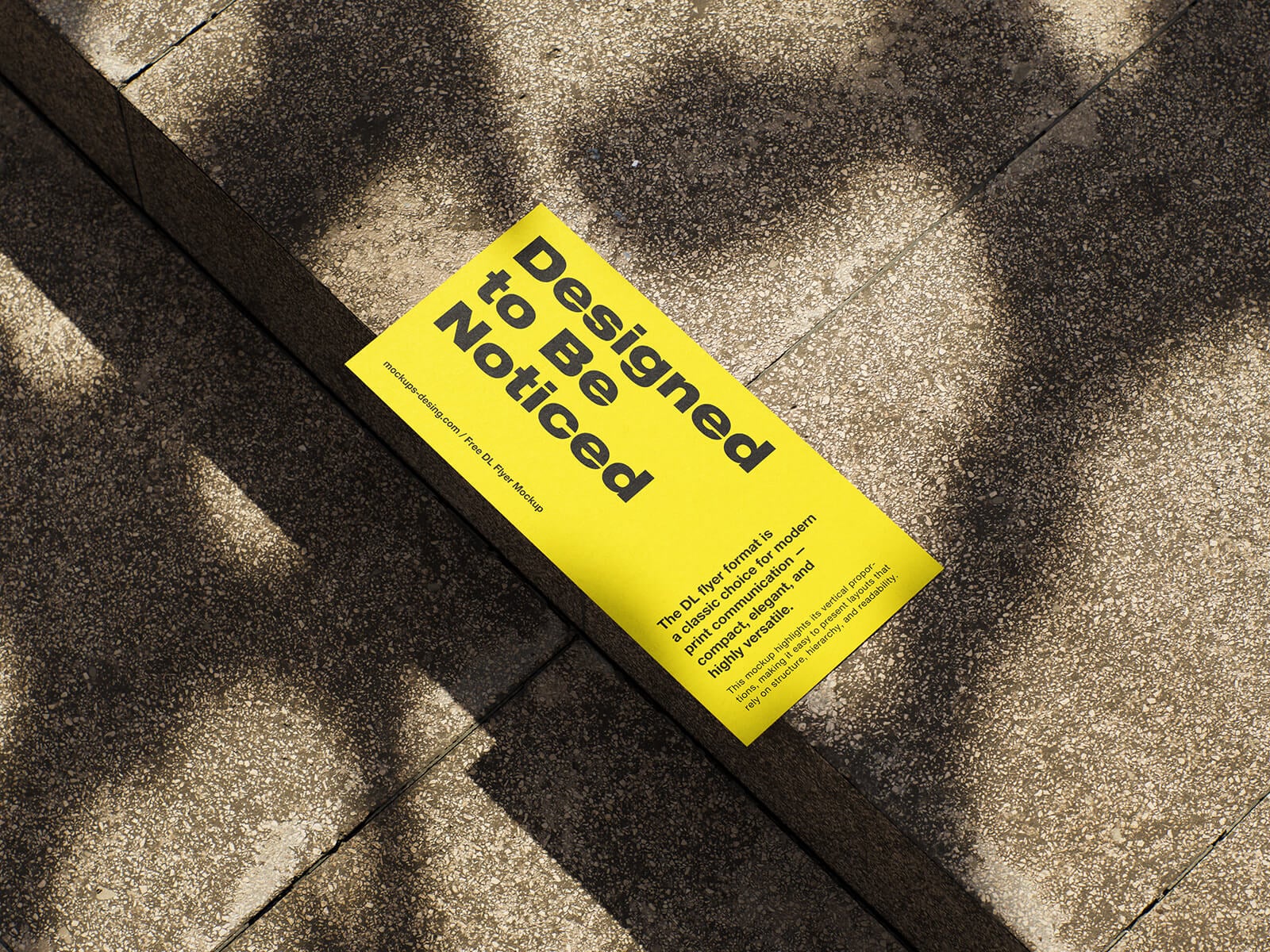 Free Premium DL Flyer Mockup PSD