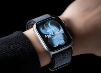 Free Space Gray Apple Watch Series 11 Mockup PSD