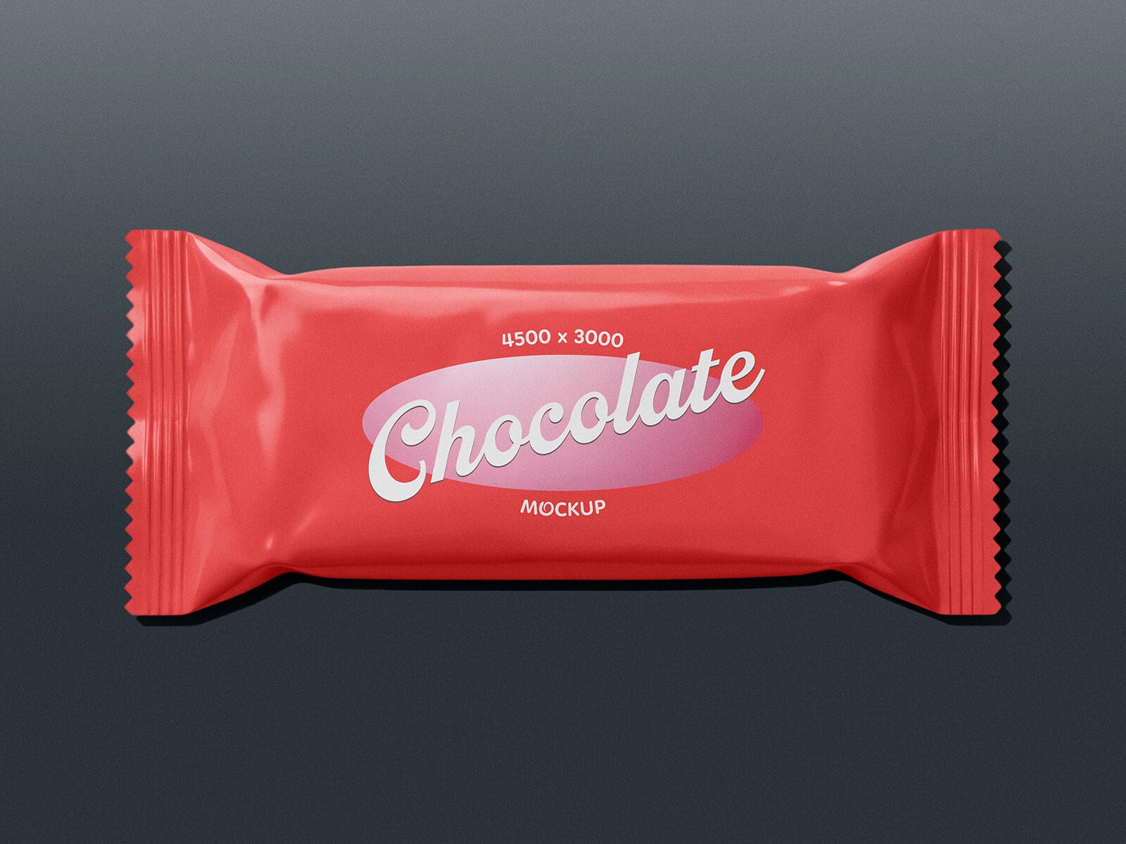 Free Chocolate / Candy Snack Bar Packaging Mockup PSD