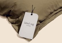 Free Creative Hanging Tag Mockup PSD