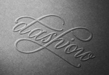 Free Embossed Paper Logo Mockup PSD