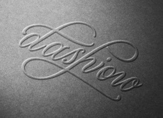 Free Embossed Paper Logo Mockup PSD