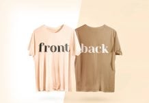 Free-Front-&-Back-T-Shirt-Mockup-PSD
