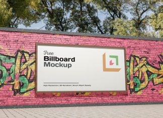 Free-Graffiti-Wall-Mounted-Billboard-Mockup-PSD