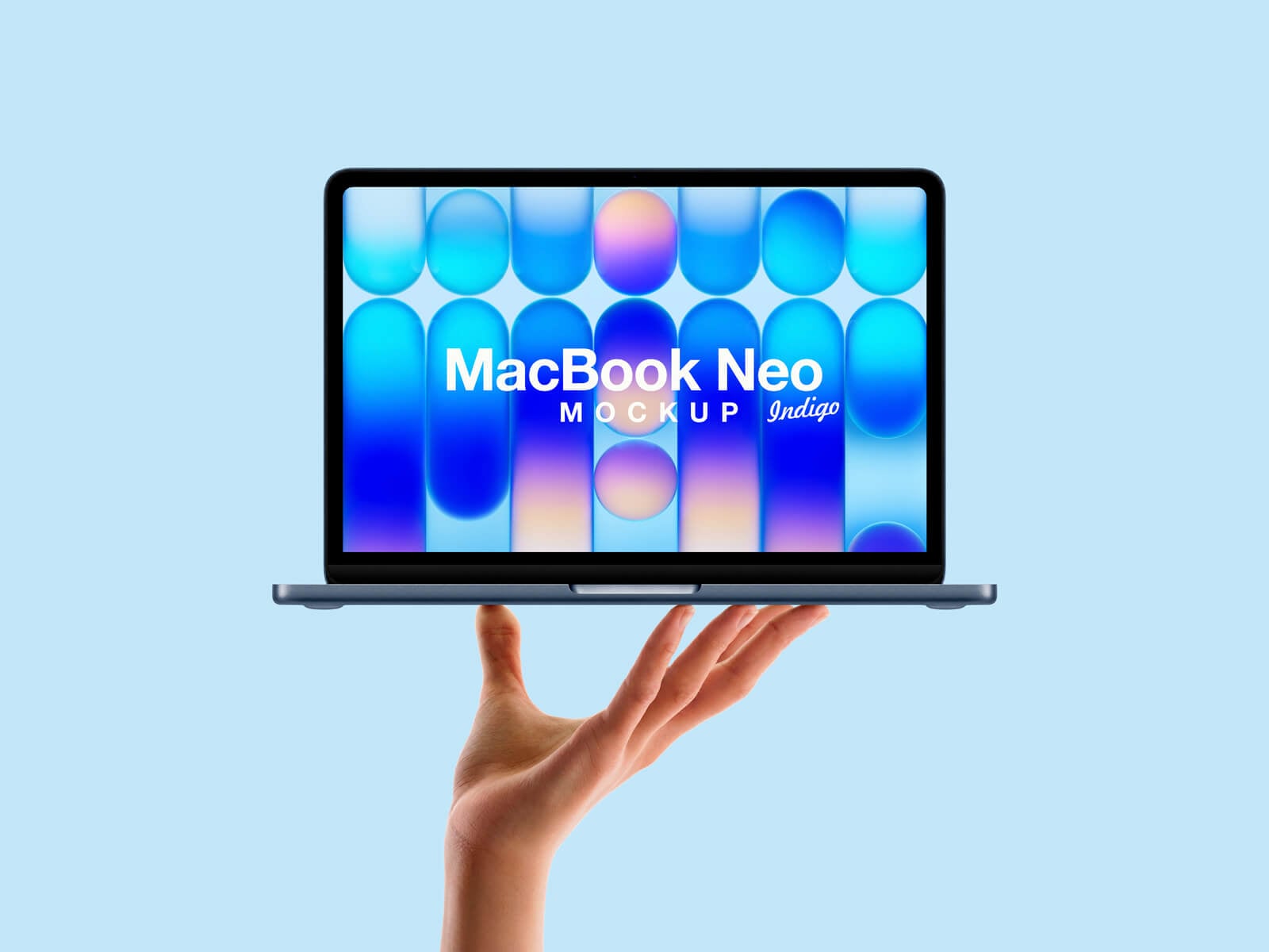 Free-Hand-Held-MacBook-Neo-Indigo-Mockup-PSD