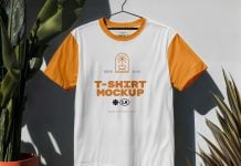 Free Hanging T-Shirt Mockup PSD 2026 - High Res & Realistic