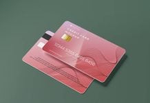 Free High Quality Bank Credit-Card-Mockup PSD