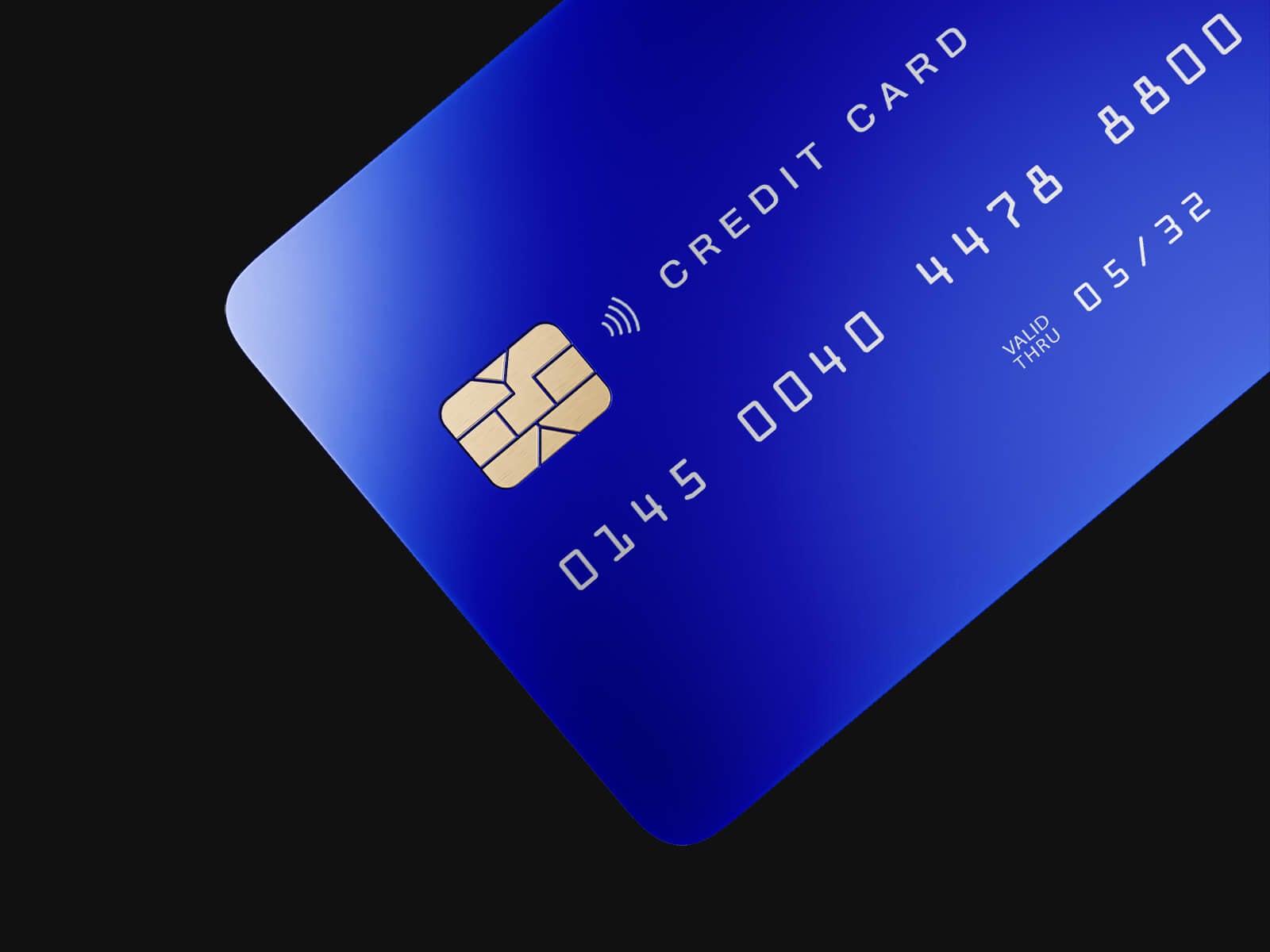 Free Close-Up Credit Card Mockup PSD