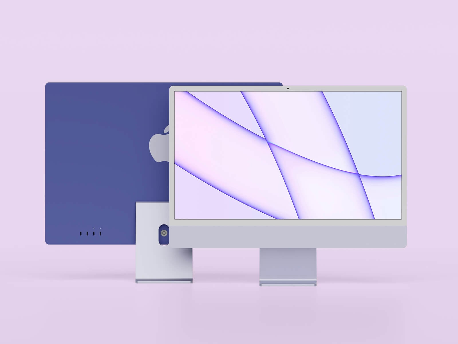 Free Retina iMac Mockup PSD
