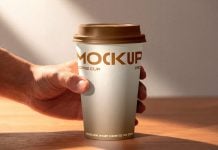 Free Takeaway Coffee Cup Mockup PSD Free Takeaway Coffee Cup Mockup PSD