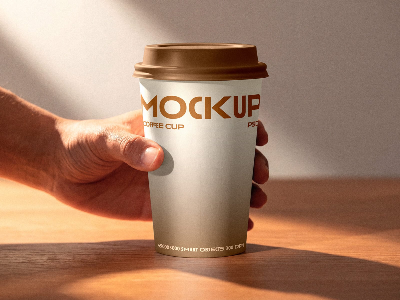 Free Takeaway Coffee Cup Mockup PSD