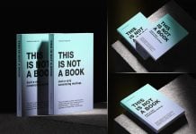 Free Realistic A5 Book Cover & Spine Mockup – 3 HQ PSD Files