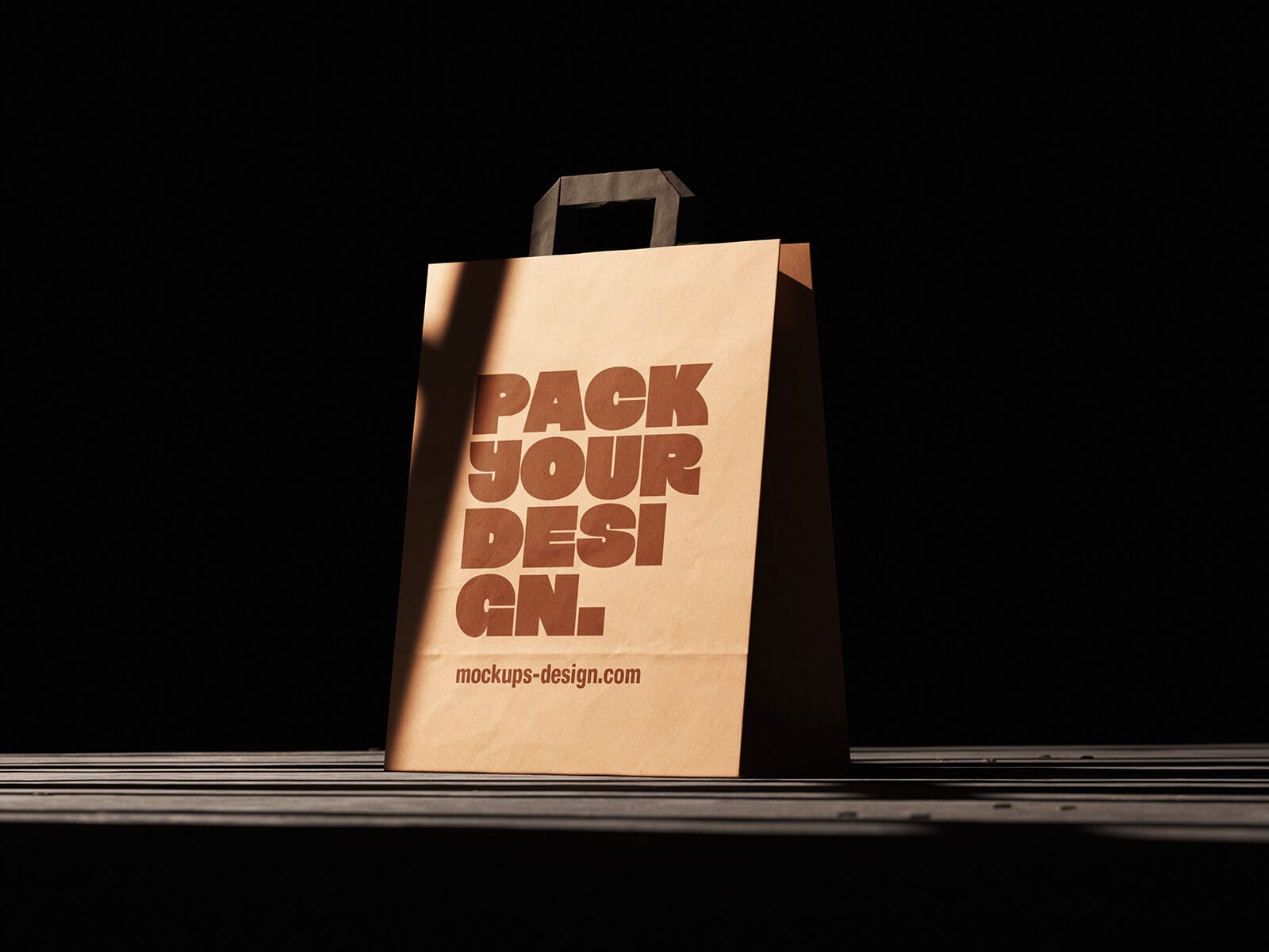 Free Kraft Paper Eco-Friendy Shopping Bag Mockup PSD Set
