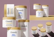 3 Free Multiple Cosmetic Cream Jars Mockup PSD Set