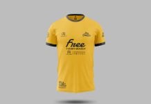 Free Realistic Ghost T-Shirt Mockup PSD - Round Neck Front View
