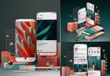 3 Free Premium Decorative Instagram Mobile Mockup PSD Files
