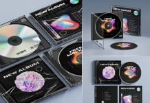 3 Free Premium CD/DVD Standard Jewel Case Mockup PSD Set