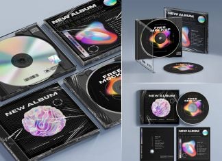 3 Free Premium CD/DVD Standard Jewel Case Mockup PSD Set