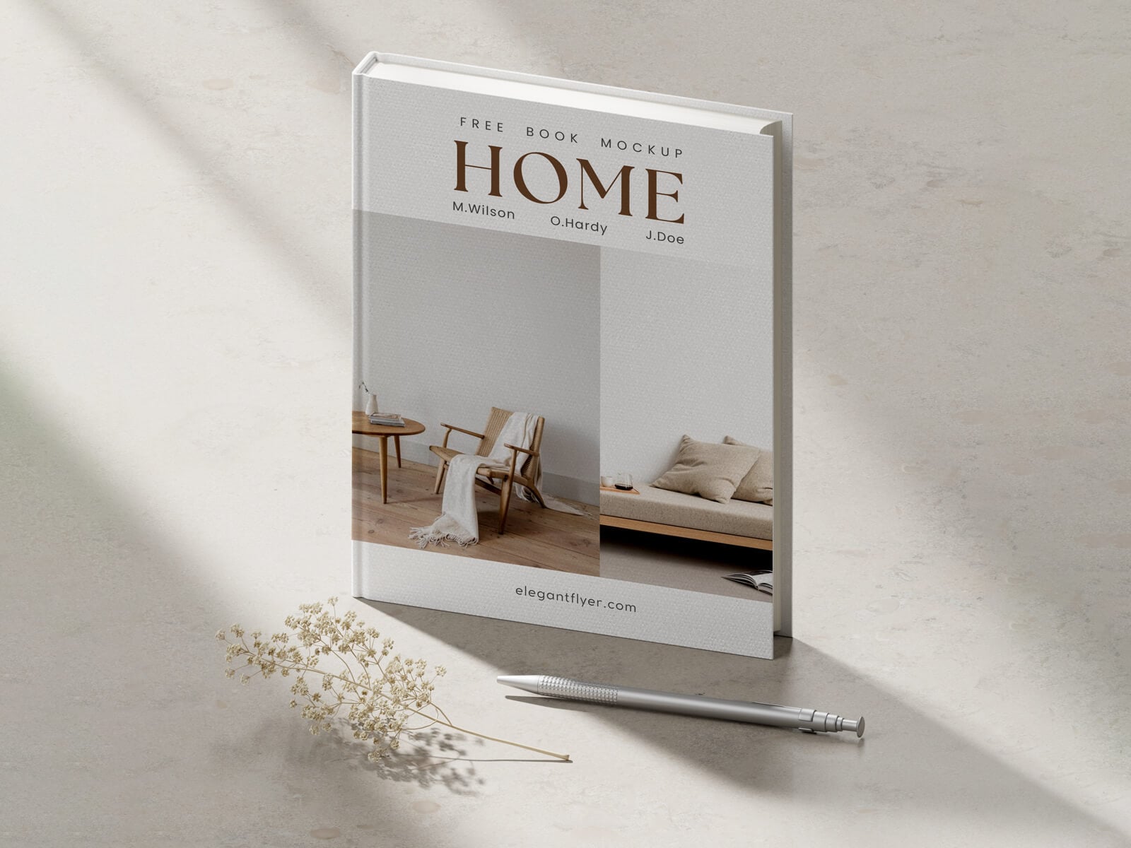 3 Free Premium Hardcover Book Mockup PSD Files
