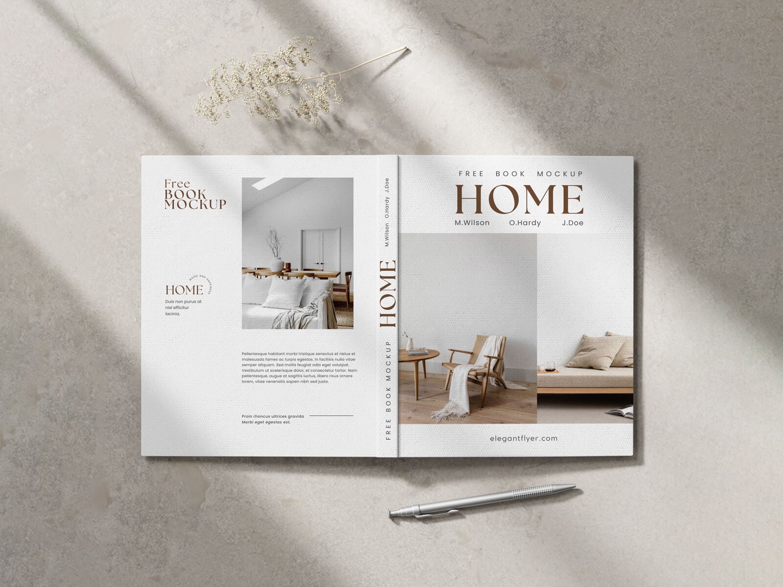 3 Free Premium Hardcover Book Mockup PSD Files