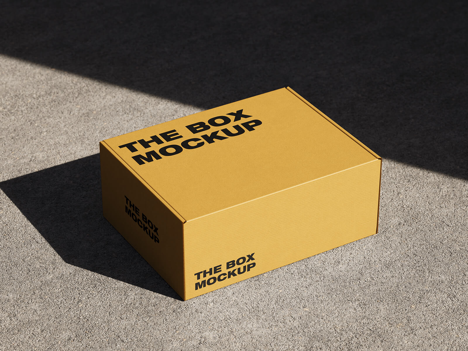 3 Free Corrugated Mailer Box Mockup PSD Set