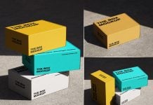 3 Free Corrugated Mailer Box Mockup PSD Set 3 Free Corrugated Mailer Box Mockup PSD Set