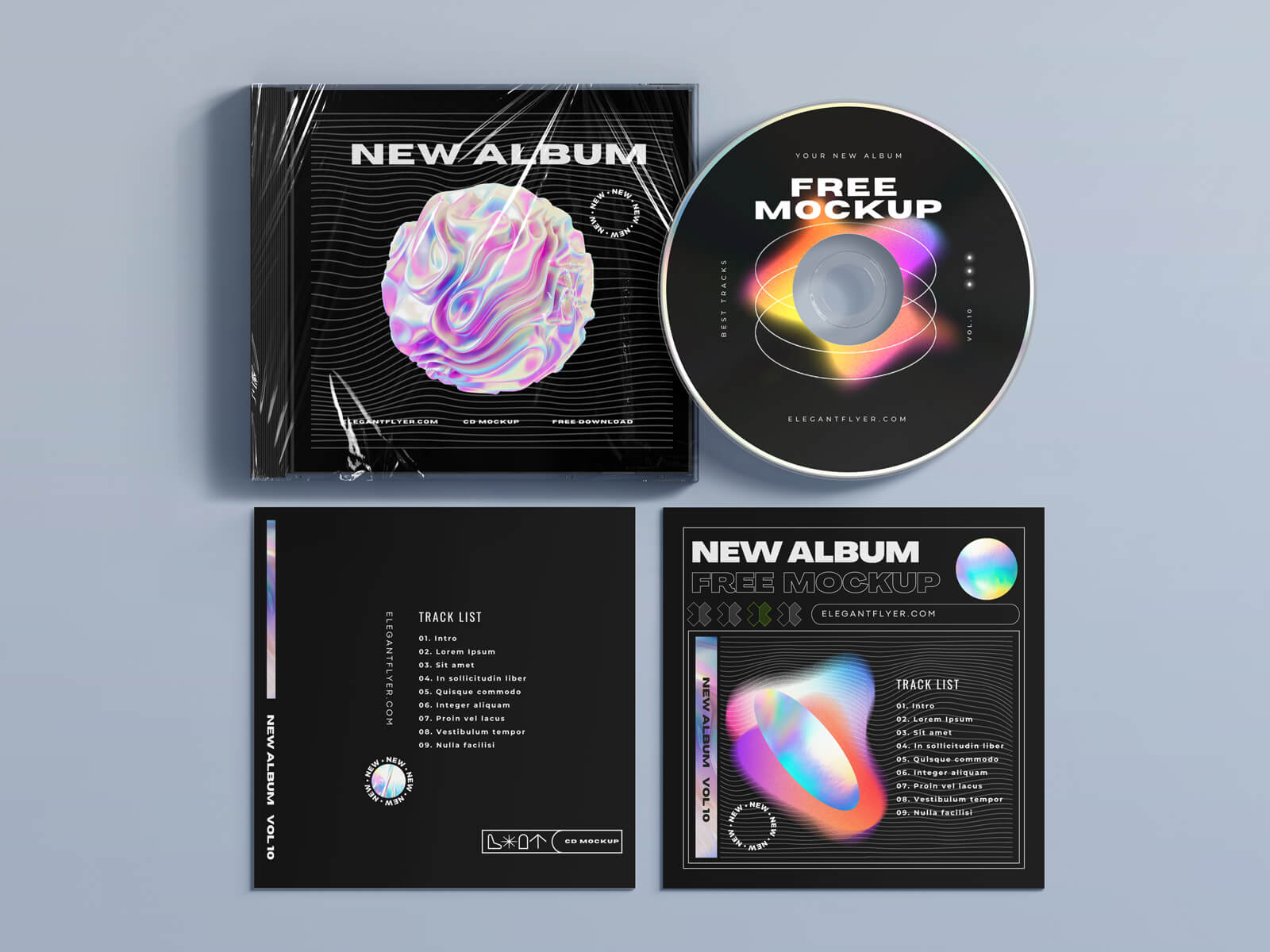 3 Free Premium CD/DVD Standard Jewel Case Mockup PSD Set