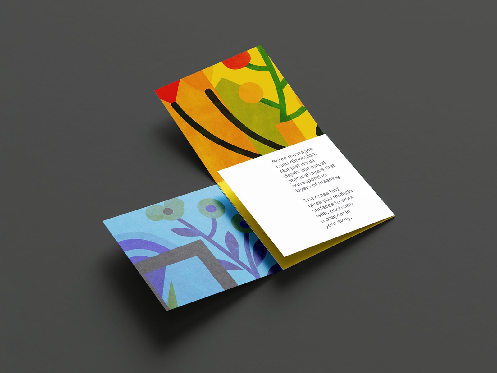 7 Free Cruciform / Iron Cross Fold Brochure Mockup PSD Files Set