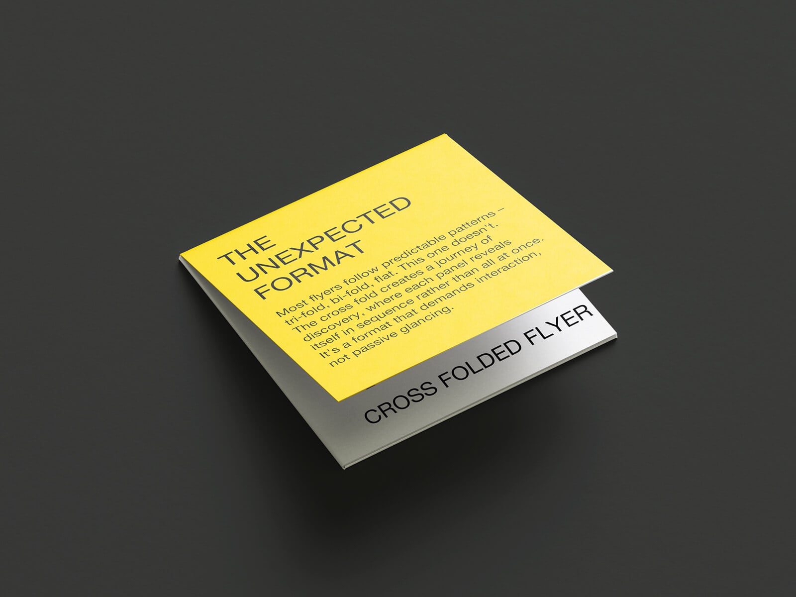 7 Free Cruciform / Iron Cross Fold Brochure Mockup PSD Files Set
