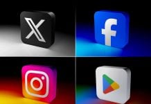 Free 3D Mobile App Logo Mockup PSD